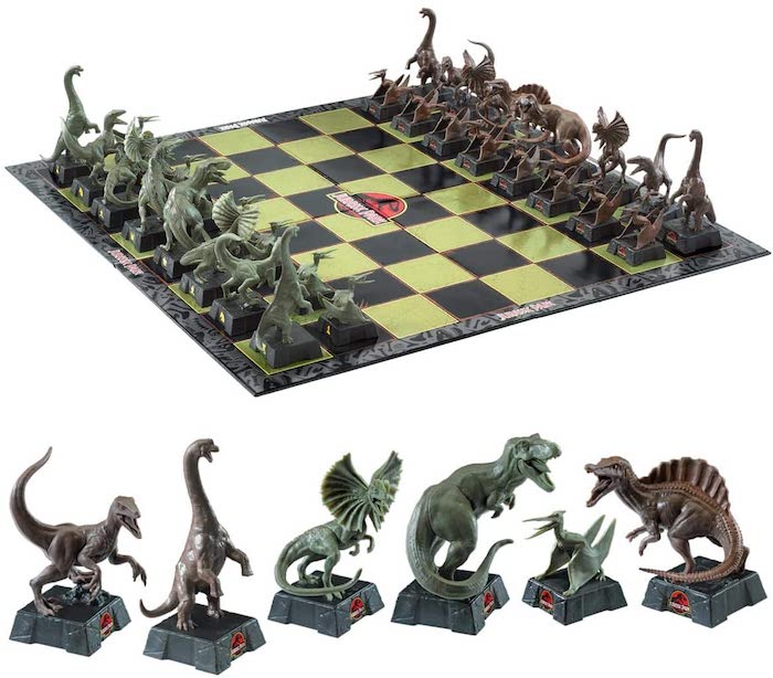 Existe un ajedrez de Jurassic Park