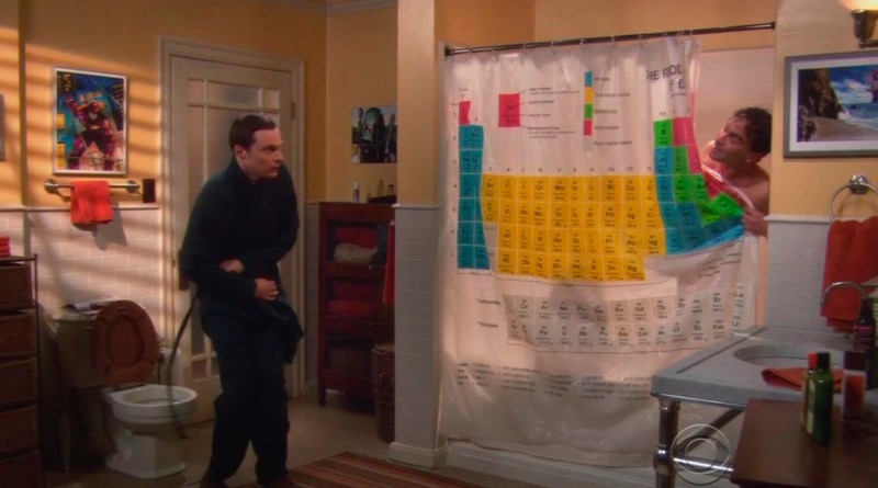Puedes tener la cortina de ducha de The Big Bang Theory