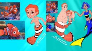 Lo personajes de Buscando a Nemo si fueran personas