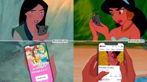 Los personajes de Disney si tuvieran redes sociales
