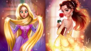 Increíbles ilustraciones de Princesas Disney