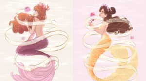 Las princesas de Disney como Sirenas