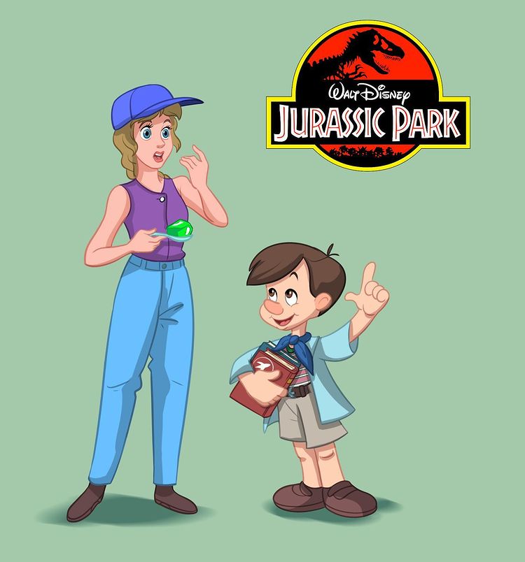 Jurassic Park si fuera una película Disney · Por Alexander Pick