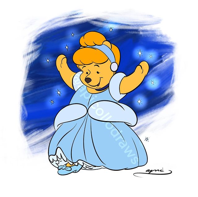 Winnie the Pooh como Cenicienta · Por Alexander Pick