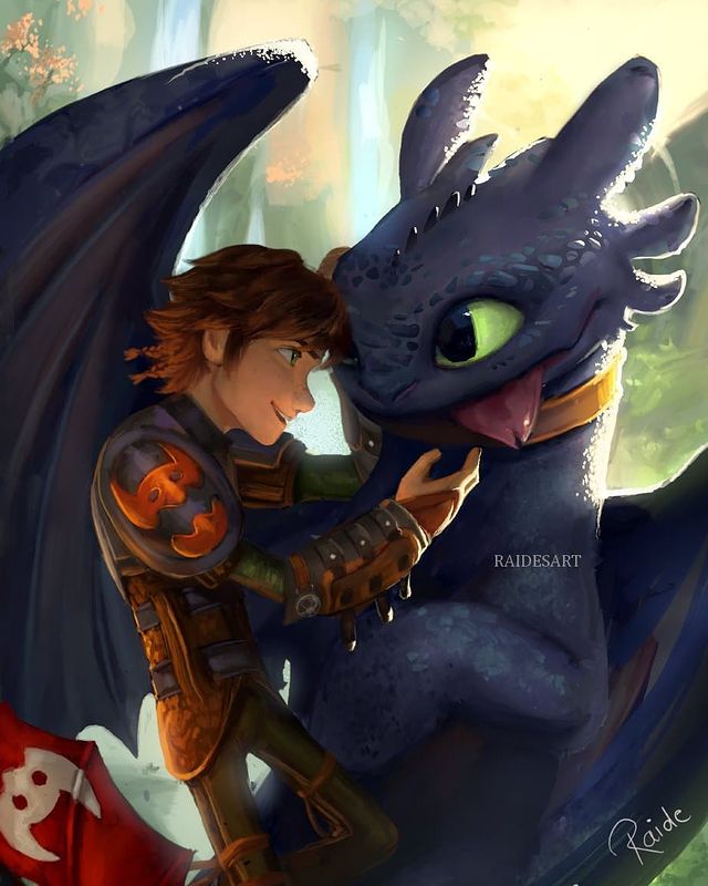 Dibujos de Cómo entrenar a tu dragón · Por raidesart