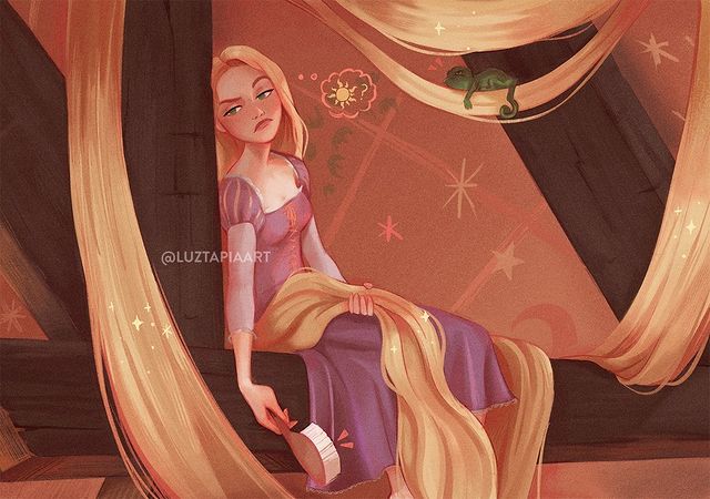 Princesas Disney por Luz Tapia