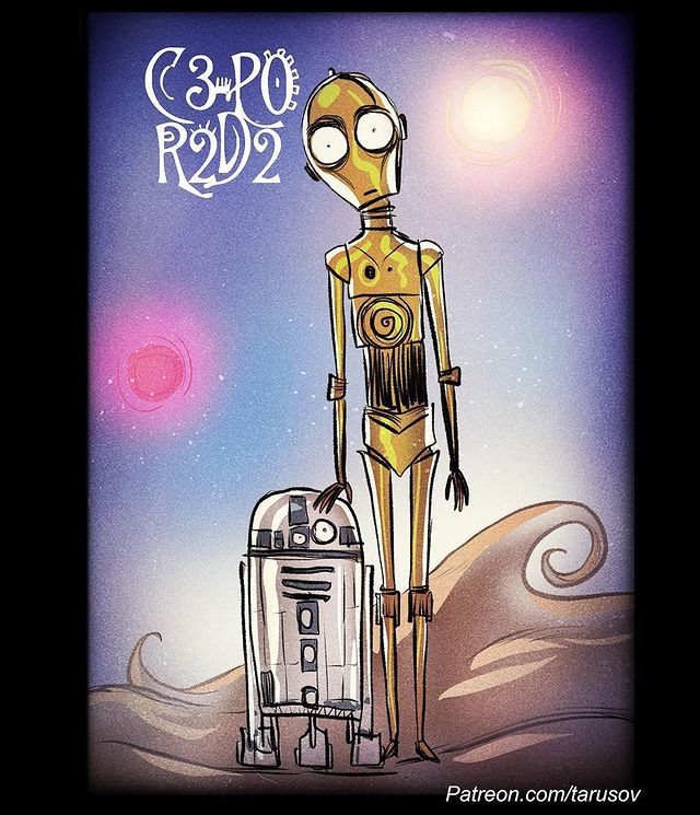 Star Wars según Tim Burton · Por Andrew Tarusov