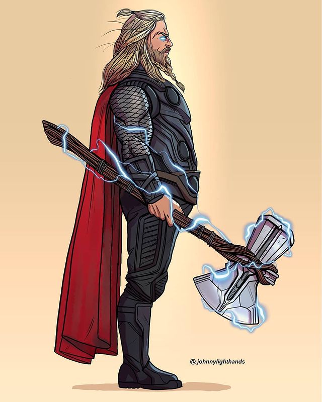Caricaturas de héroes Marvel · Por Jonny Lighthands