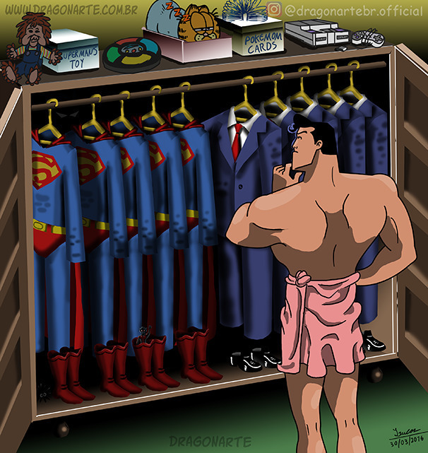 Viñetas de Superman · Por Dragonarte