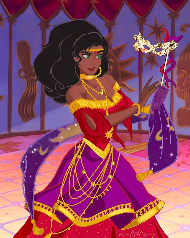 El carnaval de las Princesas Disney · Por Martha's Page