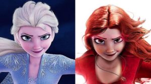Personajes Frozen como héroes Marvel · Por Samuel Chevé
