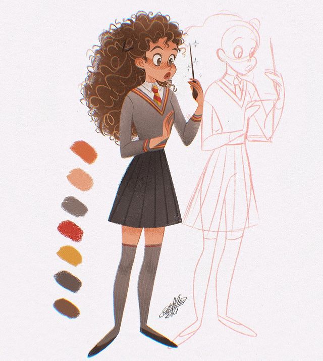 Personajes de Harry Potter animados · Por Meike Schneider Arts