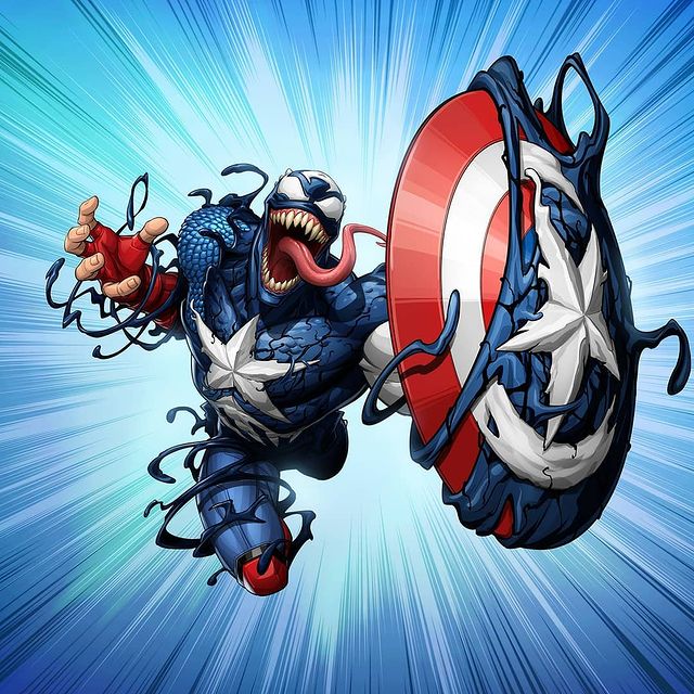 Personajes Marvel vs Venom · Por patrickbrownart