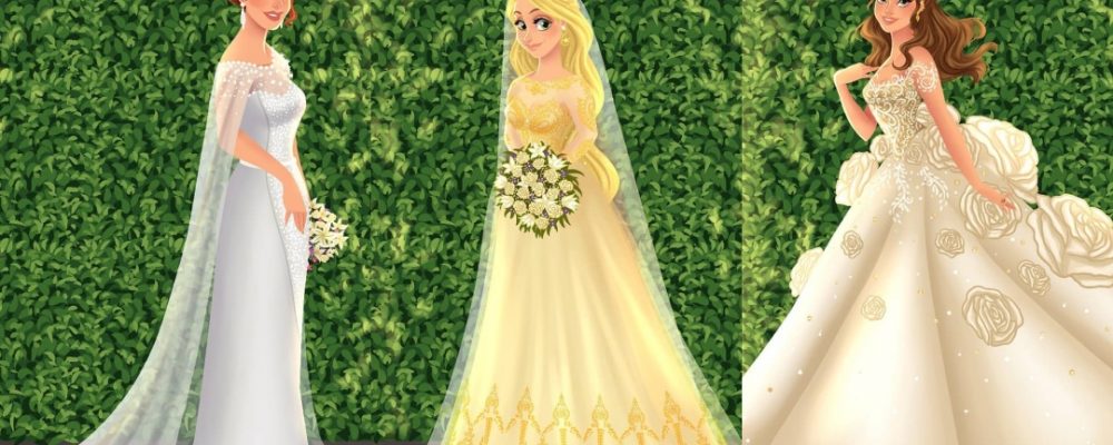 Princesas disney boda artista Portada