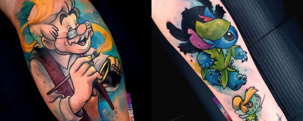 Tatuajes Disney a todo color Portada