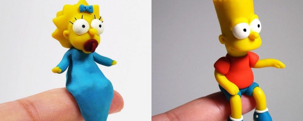 Puedes tener figuras de Los Simpsons de arcilla polimérica