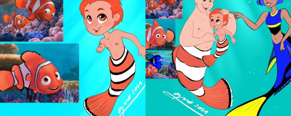 Lo personajes de Buscando a Nemo si fueran personas